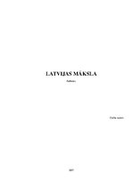 Referāts 'Latvijas māksla', 1.