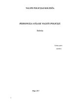 Referāts 'Personāla atlase Valsts policijā', 1.
