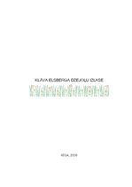 Referāts 'Klāva Elsberga dzejas izlase', 1.