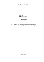 Referāts 'Kā radās un attīstījās reklāma Latvijā?', 1.