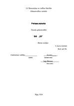 Prakses atskaite 'Finanšu grāmatvedība SIA "XX"', 1.