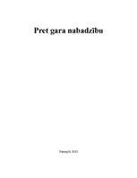 Eseja 'Pret gara nabadzību', 1.