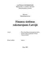 Referāts 'Finanšu sistēmas raksturojums Latvijā', 1.