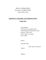 Referāts 'Kriminālatbildība par spīdzināšanu', 1.