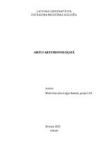 Referāts 'Artefakti histoloģijā', 1.