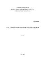 Referāts 'Lauku tūrisma perspektīvas Eiropas Savienības kontekstā', 1.