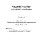 Konspekts 'Mediju masāža', 1.