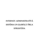 Referāts 'Internets: administratīvā sistēma un globālā tīkla struktūra', 1.