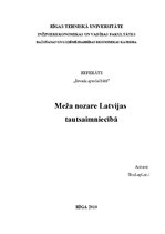 Referāts 'Meža nozare Latvijas tautsaimniecībā', 1.