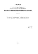 Referāts 'Latvijas Republikas tiesībsargs', 1.