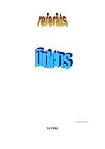 Referāts 'Ūdens', 1.