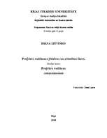 Konspekts 'Projektu vadīšanas jēdziens un attīstības fāzes', 1.