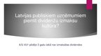 Prezentācija 'Dividenžu izmaksu kultūra Latvijā', 5.