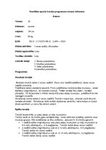 Paraugs 'Veselības sporta treniņu programma vienam mēnesim', 1.