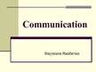 Prezentācija 'Communication', 1.