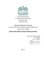 Konspekts 'Iekārta tilta fiziskā modeļa statiska pārbaude', 1.