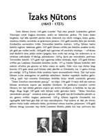 Konspekts 'Īzaks Ņūtons', 1.