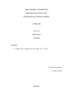 Eseja 'Frīdrihs Šillers "Laupītāji"', 1.