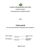 Referāts 'Saules paneļi', 1.