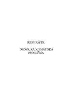 Referāts 'Ozons kā klimatiska problēma', 1.