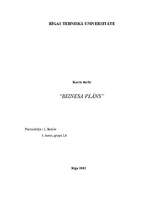 Biznesa plāns 'Biznesa plāns', 1.