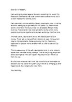 Konspekts 'City Festival', 1.