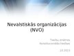 Prezentācija 'Nevalstiskās organizācijas (NVO)', 1.