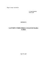 Referāts 'Latviešu strēlnieki Pirmā pasaules kara laikā', 1.