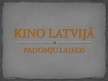 Prezentācija 'Kino Latvijā padomju laikos', 1.