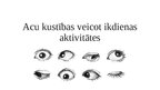 Prezentācija 'Acu kustības veicot ikdienas aktivitātes', 1.