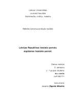Referāts 'Latvijas Republikas tiesisko pamatu atgūšana', 1.