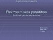 Prezentācija 'Elektrostatiskās parādības', 1.