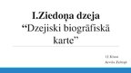 Prezentācija 'Imanta Ziedoņa dzeja. Dzejiski biogrāfiskā karte', 1.