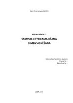 Paraugs 'Statiski noteicama rāmja dimensionēšana', 1.