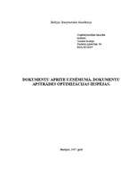 Referāts 'Dokumentu aprite uzņēmumā. Dokumentu apstrādes optimizācijas iespējas ', 1.