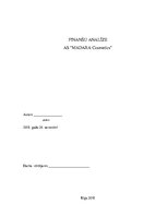 Referāts 'Finanšu analīze AS "Madara Cosmetics"', 1.