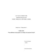 Referāts 'Varas dalīšanas teorijas ģenēze un evolūcija, tās izpausmes Latvijā', 1.