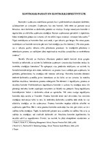 Eseja 'Kontroles pamati un kontroles efektivitāte', 1.