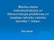 Referāts 'Mācību darba individualizācijas un diferenciācijas problēmas un iespējas latvieš', 26.