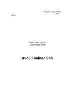 Referāts 'Akciju sabiedrība', 1.