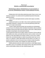 Eseja 'Globalizācijas jēdziens. Globalizācijas procesa konteksti un pretrunas. Globaliz', 1.