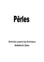 Referāts 'Pērles', 1.