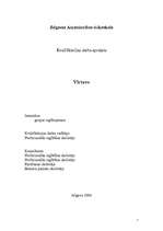 Referāts 'Virtuve', 1.