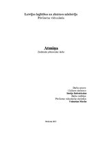 Referāts 'Atmiņa', 1.
