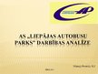 Prezentācija 'AS "Liepājas autobusu parks" darbības analīze', 1.