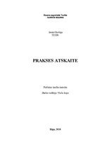 Prakses atskaite 'Prakses atskaite par darbu policijā', 1.