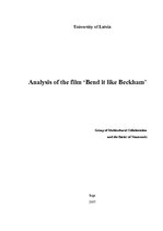 Referāts 'Analysis of the Film "Bend it Like Beckham"', 1.