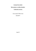 Referāts 'Kursa projekts priekšmetā "Vadības teorija"', 1.