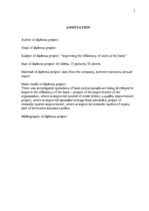 Diplomdarbs 'Darba efektivitātes uzlabošanas projekts bankā', 5.