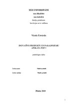 Konspekts 'Piecu inovatīvu produktu un pakalpojumu apskats', 1.